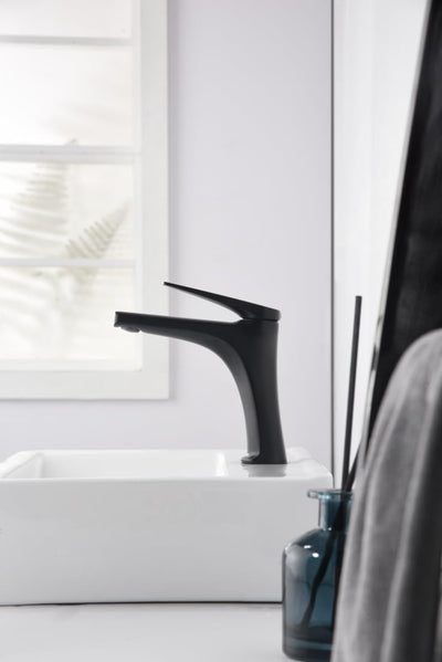 Grifo Lavabo IMEX Delos BDD055-1NG Negro Mate