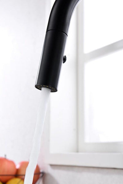 Grifo Cocina Extraíble IMEX Samoa GCE017 Negro Mate