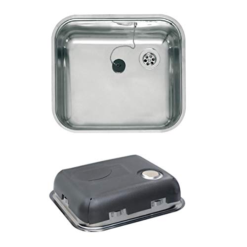 Reginox L18 4035 SK - Fregadero de acero inoxidable (100 mm de profundidad)