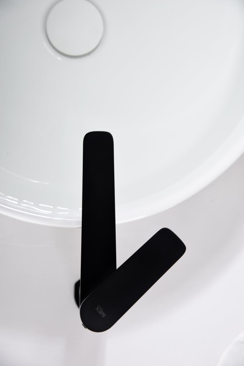 Grifo Lavabo Alto IMEX Nápoles BDN047-3NG Negro Mate