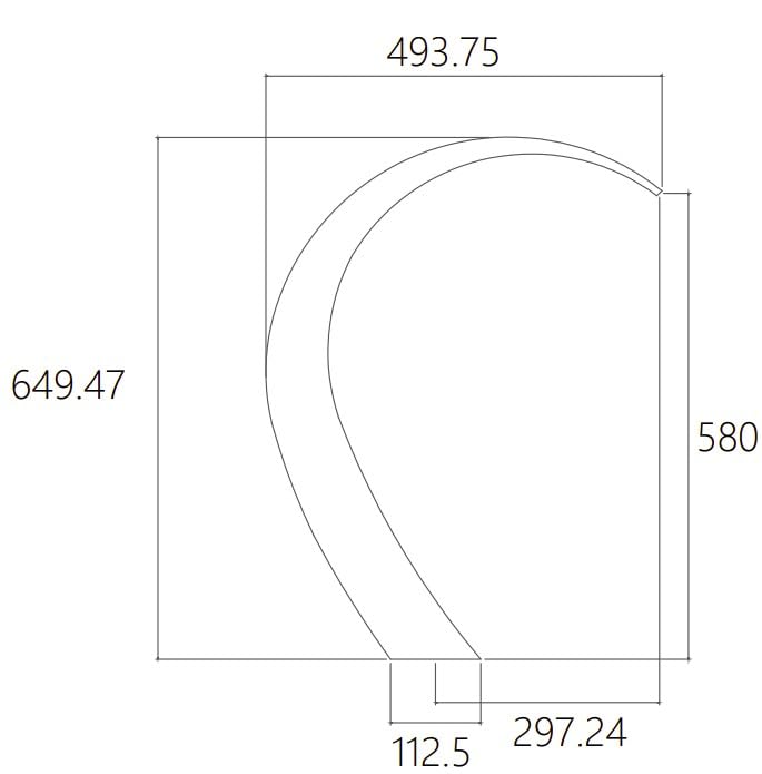 Imex - Cascada de Piscina IGUAZÚ 20 cm | Acero Inoxidable S.316