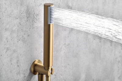 Sistema Ducha Empotrado Termostático IMEX Monza GTM039OC Oro Cepillado