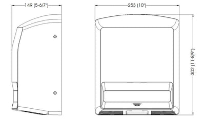 Secador de Manos Automático Mediclinics Junior Plus M88APLUS | Blanco, 1640 W