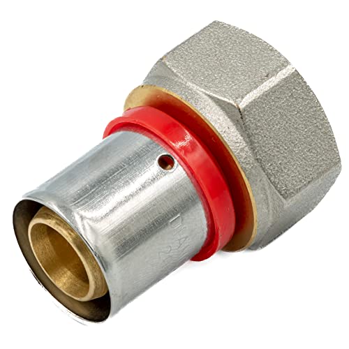 Accesorio de prensado para tubería multicapa PEX perfil U - Adaptador con rosca interior (25 x 3/4")