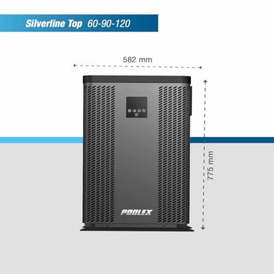 Bomba Calor Piscina Poolex Silverline Top PC-TOP060 Gris