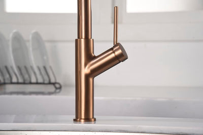 Grifo Cocina Flexible IMEX Sena BDD038-1 Oro Rosa Cepillado