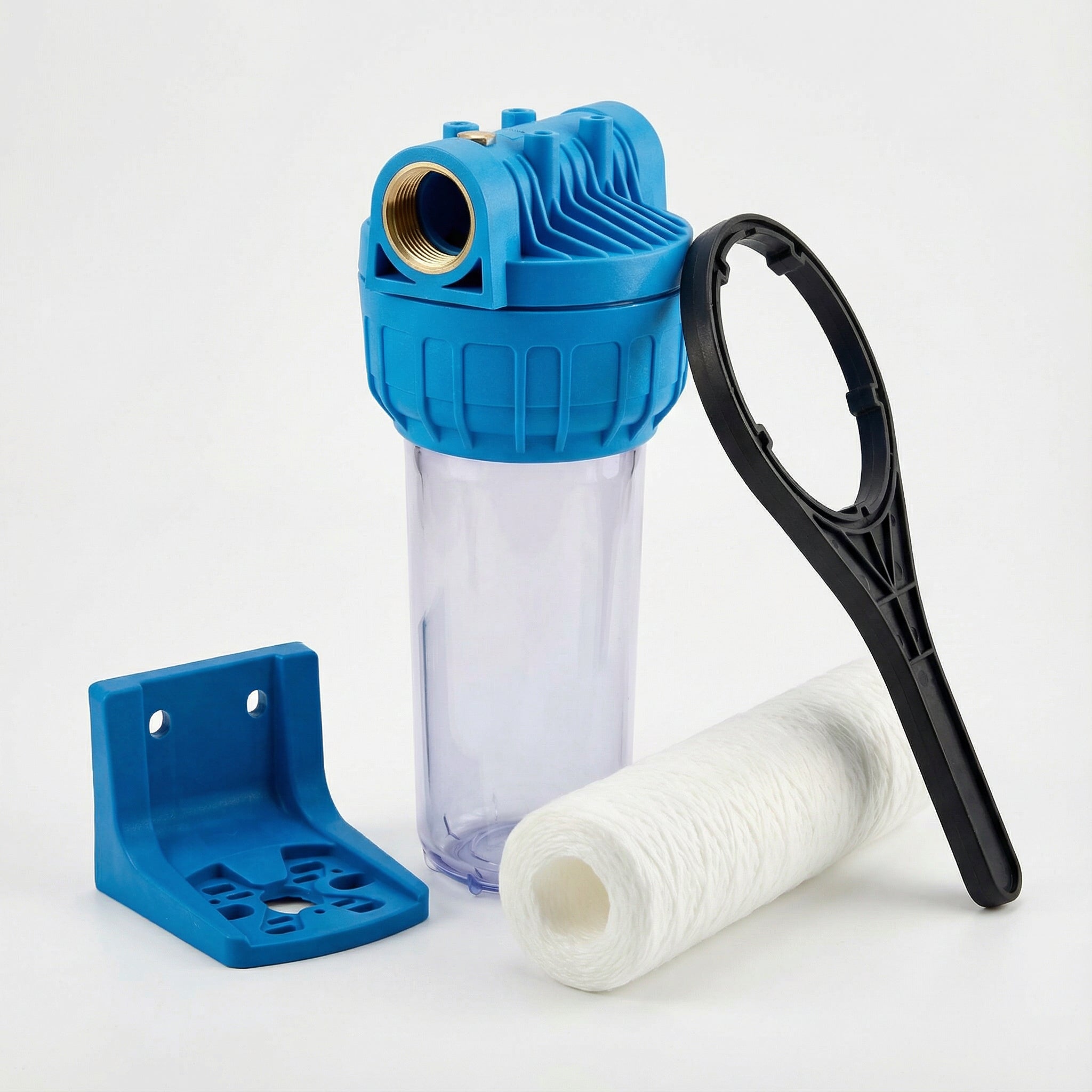 Kit Filtro 3P 1" Hidrowater | Con Cartucho Bobinado de 50 Micras