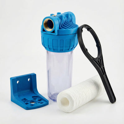 Kit Filtro 3P 1” Hidrowater con Cartucho Bobinado 50 Micras