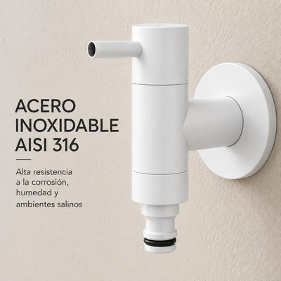 Grifo Exterior Jardín IMEX Arches GAA001 Acero Inoxidable S.316