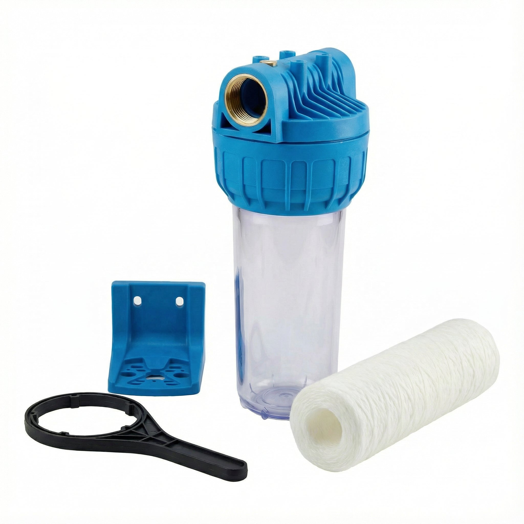 Kit Filtro 3P 1" Hidrowater | Con Cartucho Bobinado de 50 Micras