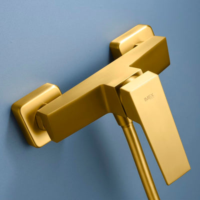 Kit de Ducha Monomando IMEX Art BDAR025-5OC Oro Cepillado