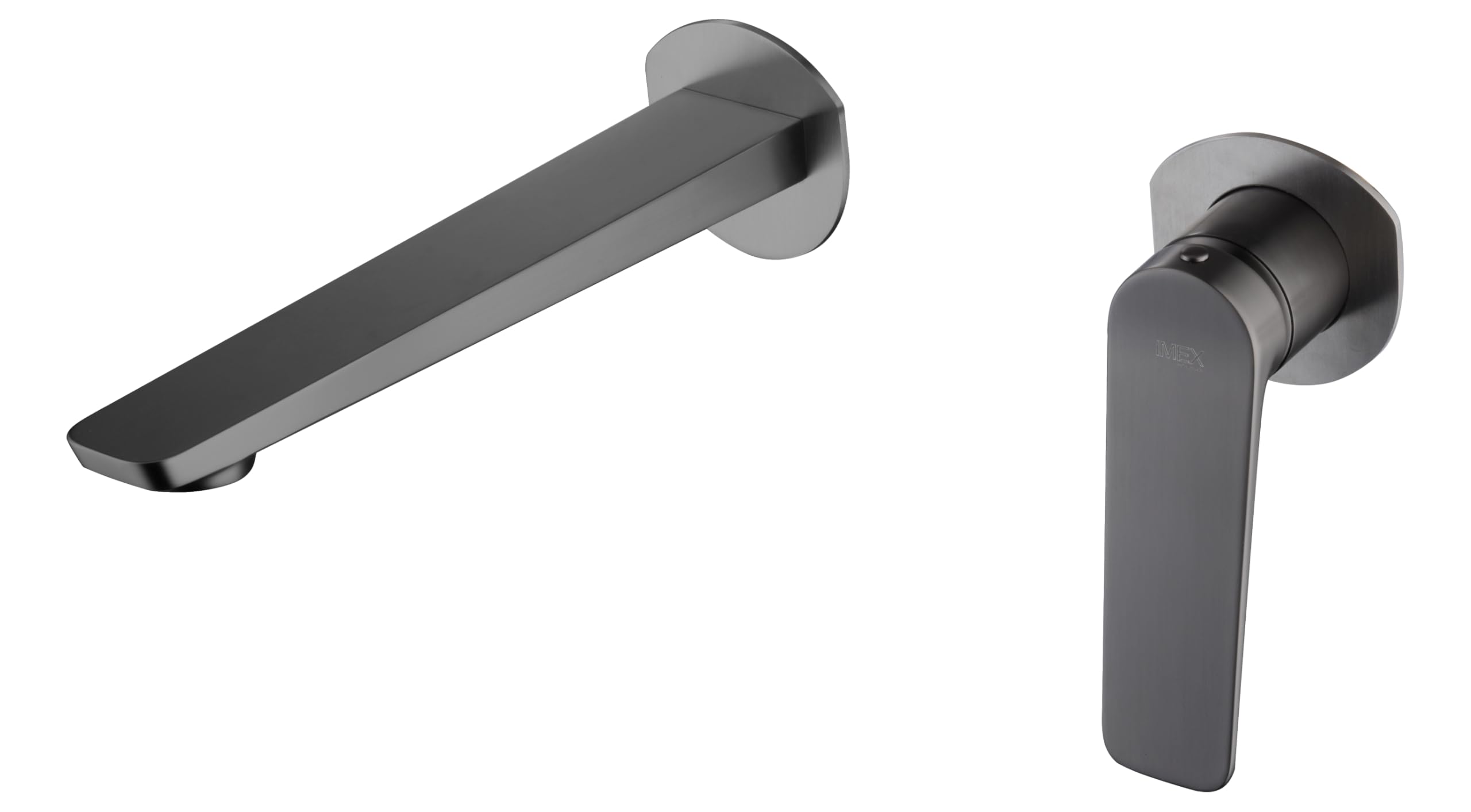 Grifo lavabo empotrado IMEX Nápoles Black Gun Metal PVD monomando