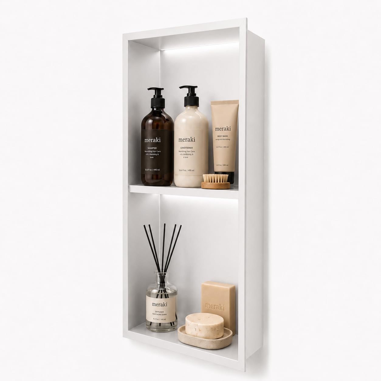 Hornacina Ducha MEDIMEX Marshall HOR006 Blanco Mate 33x63