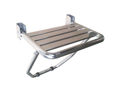 Asiento de ducha con pie Mediclinics acero inoxidable brillante AM0251C