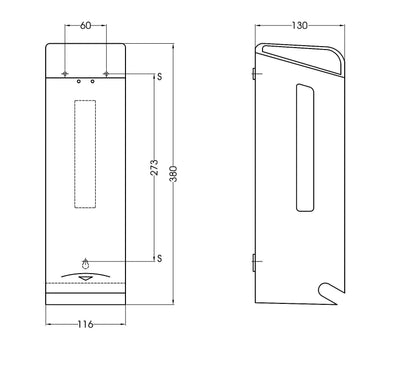 Dispensador de Papel Higiénico Triple Rollo Mediclinics PR0781C Inox Brillante