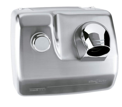 Secador de cabello de pared Mediclinics SW Sat acero inoxidable cepillado SC0088HCS