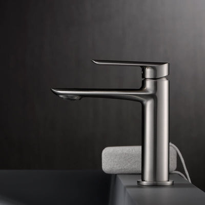 Grifo Lavabo IMEX Ural BDG040-1NQ Níquel Cepillado
