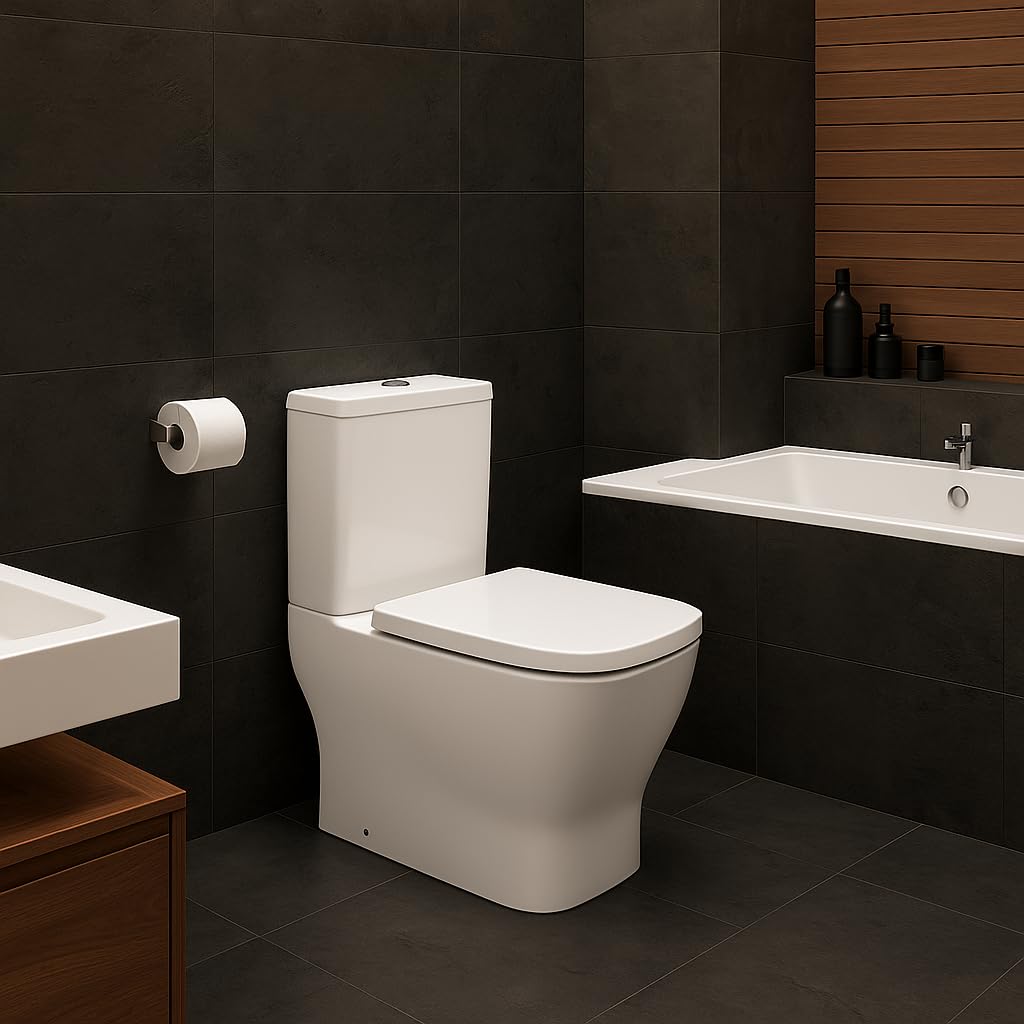 Inodoro Novo Bath MONACO Rimless Blanco | Doble Descarga 3/6L