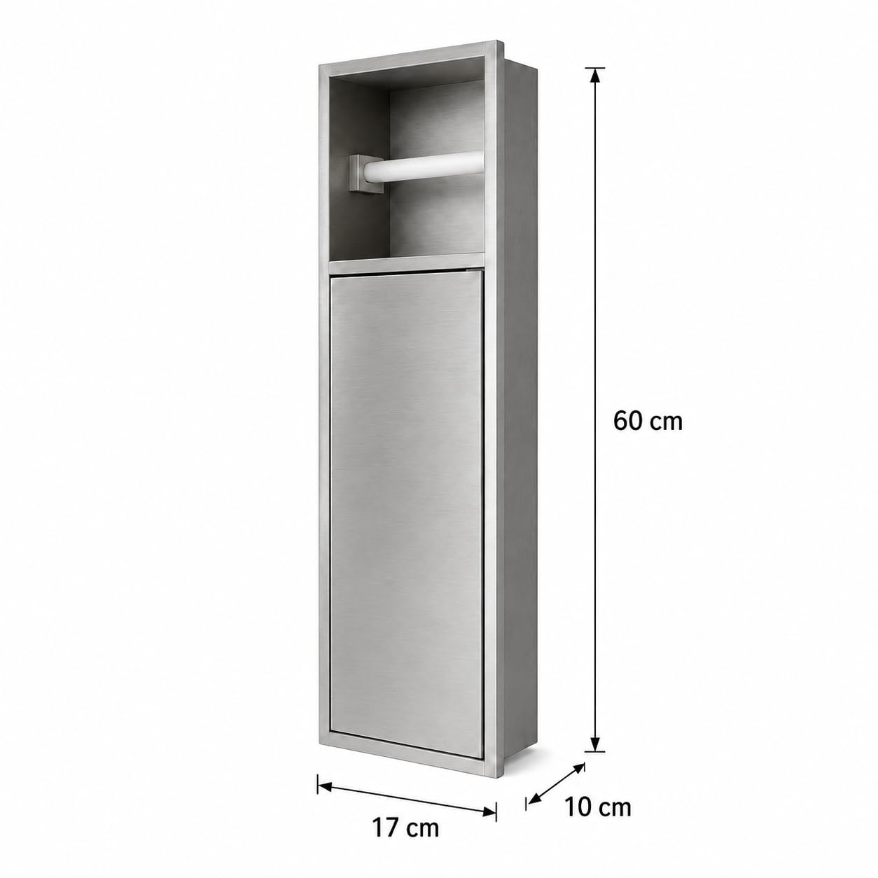 Hornacina Baño Medimex Egean HOR007 Níquel Cepillado 17x60