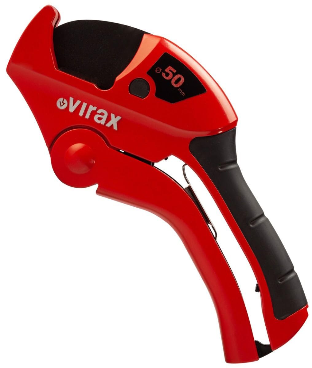 VIRAX InstrumenteNrw PC 50 - Tijeras para tubos de plástico y compuestos de hasta 50 mm, incluye fibra