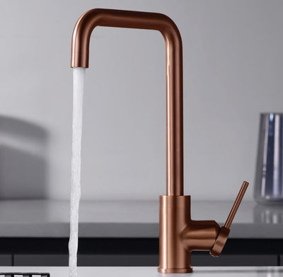 Grifo Cocina IMEX Loira GCR004 Oro Rosa Cepillado