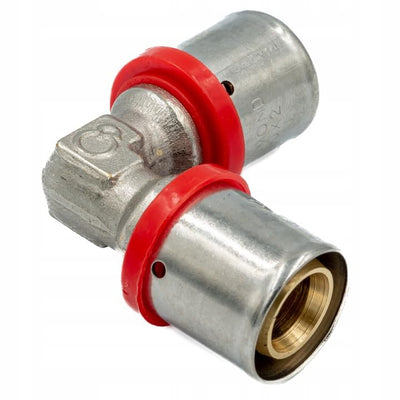 Accesorio de prensado para tubería multicapa PEX perfil U - Codo, pieza de conexión