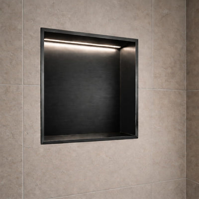 Hornacina Ducha Medimex Indic HOR004 Black Gun Metal 33x33