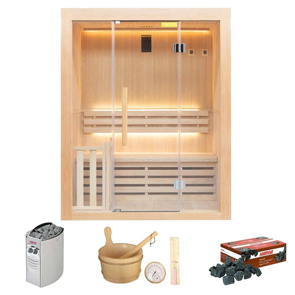 Sauna tradicional France Sauna Sense SN-SENSE-3PK 3 plazas madera canadiense