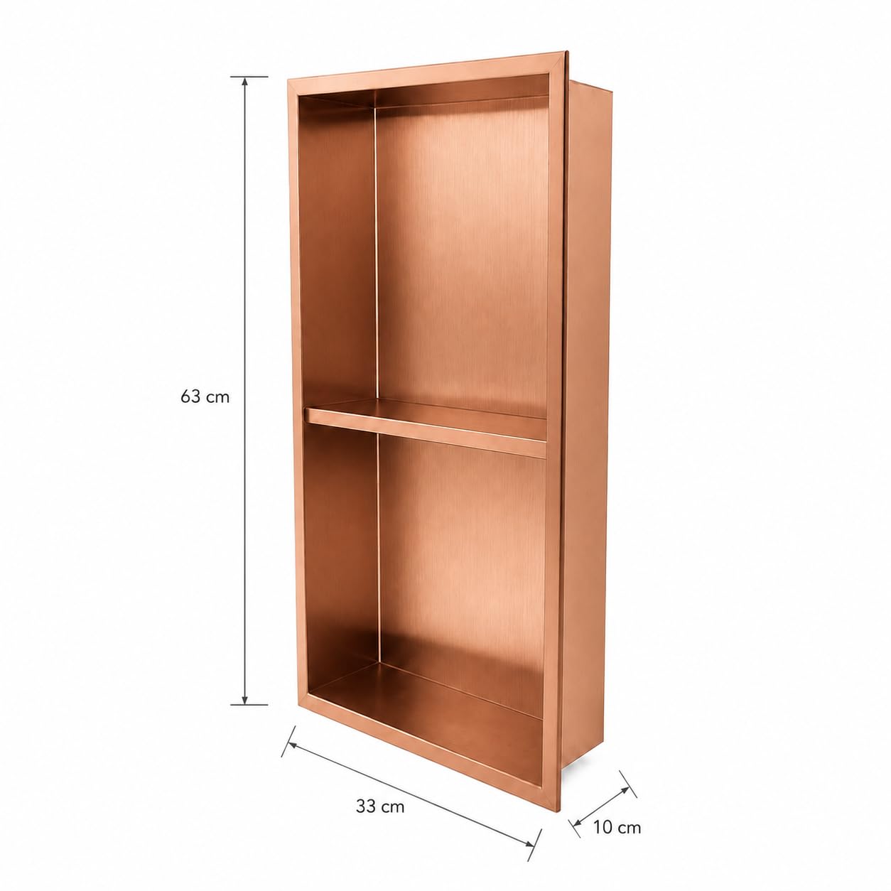 Hornacina Ducha MEDIMEX Artic HOR003 Oro Rosa Cepillado 33x63