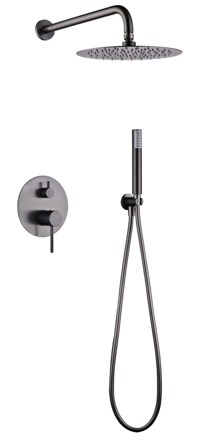 Conjunto Ducha Empotrado IMEX Monza GPM039BGM Black Gun Metal