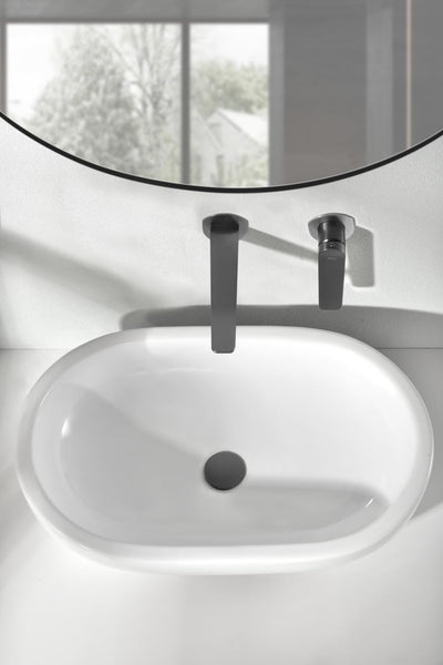 Grifo Lavabo Empotrado IMEX Nápoles Black Gun Metal PVD Monomando