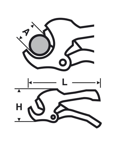 Tijeras para Tubos de Plástico y Multicapa Virax | Hasta Ø50 mm