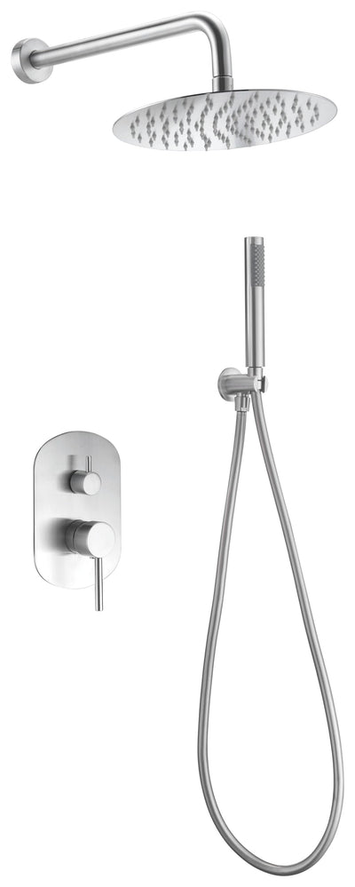 Conjunto Ducha Empotrado IMEX Moscú GPK034 Acero Inoxidable