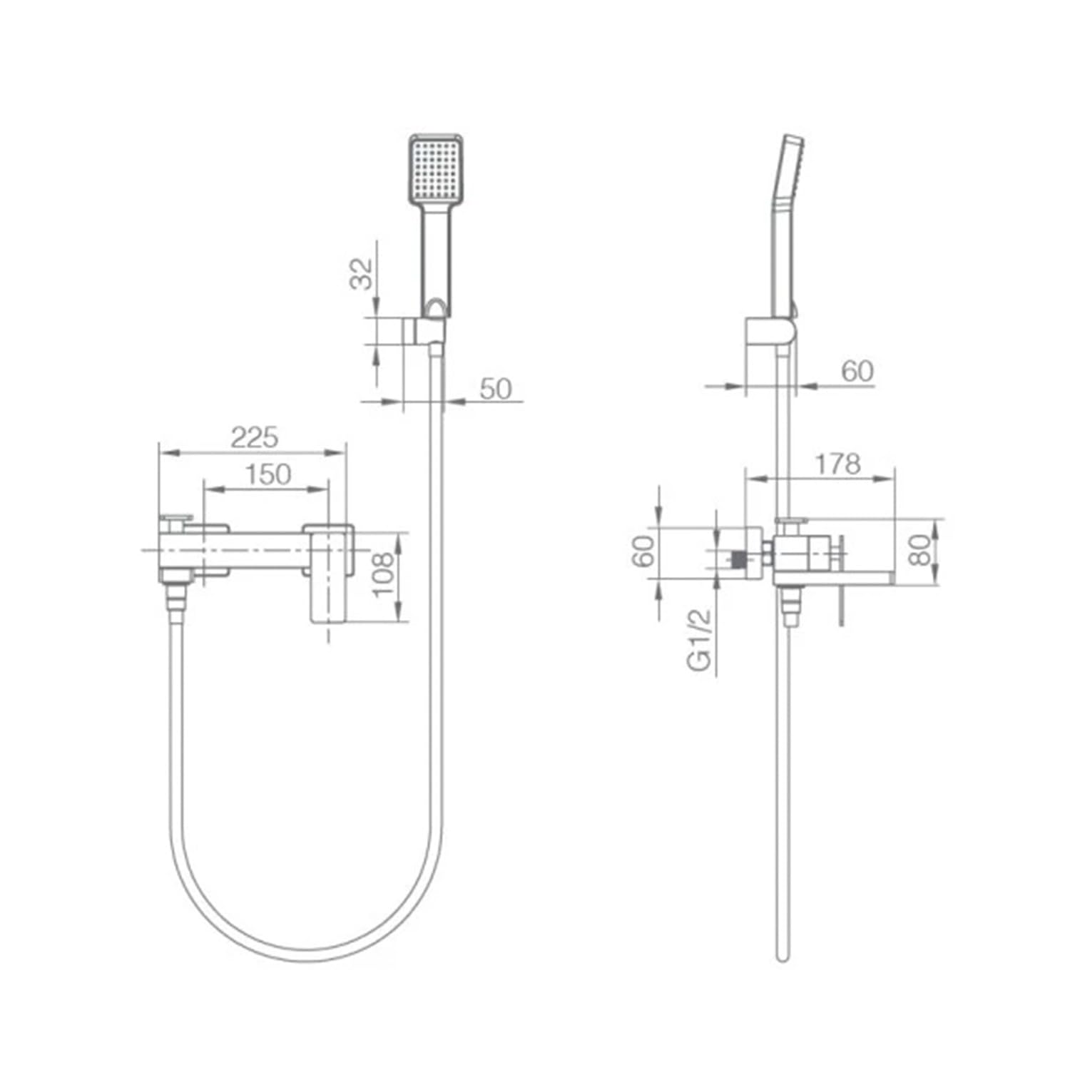 Grifo Monomando Ducha y Bañera IMEX PISA BDP048-4ORC Oro Rosa Cepillado