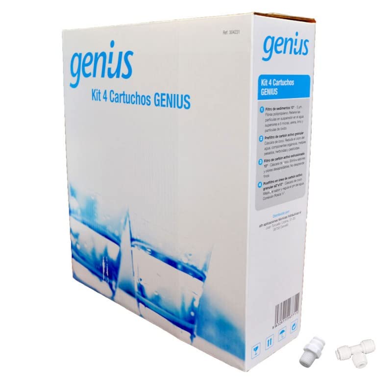 Kit 4 Cartuchos Genius Recambios Osmosis