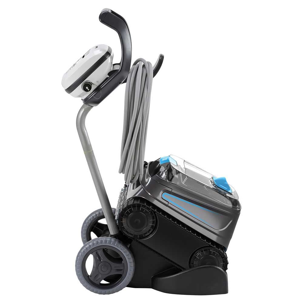 Zodiac CNX 50 iQ | Robot Limpiafondos para Piscinas hasta 12x6 m, Limpia Fondo, Paredes y Línea de Agua, App y Carro Incluido