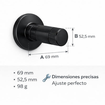 Mando Oculto con Plafón Galyon Negro o Cromo