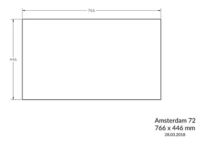 Reginox Amsterdam 72 Pure White Granito fregadero 720 x 400 color blanco