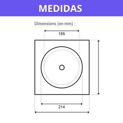 Tapa Circular Skimmer Piscina GALYON Blanco