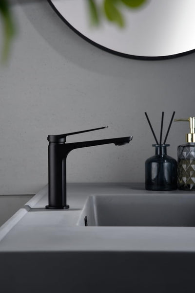 Grifo Lavabo IMEX Nápoles BDN047-1NG Negro Mate