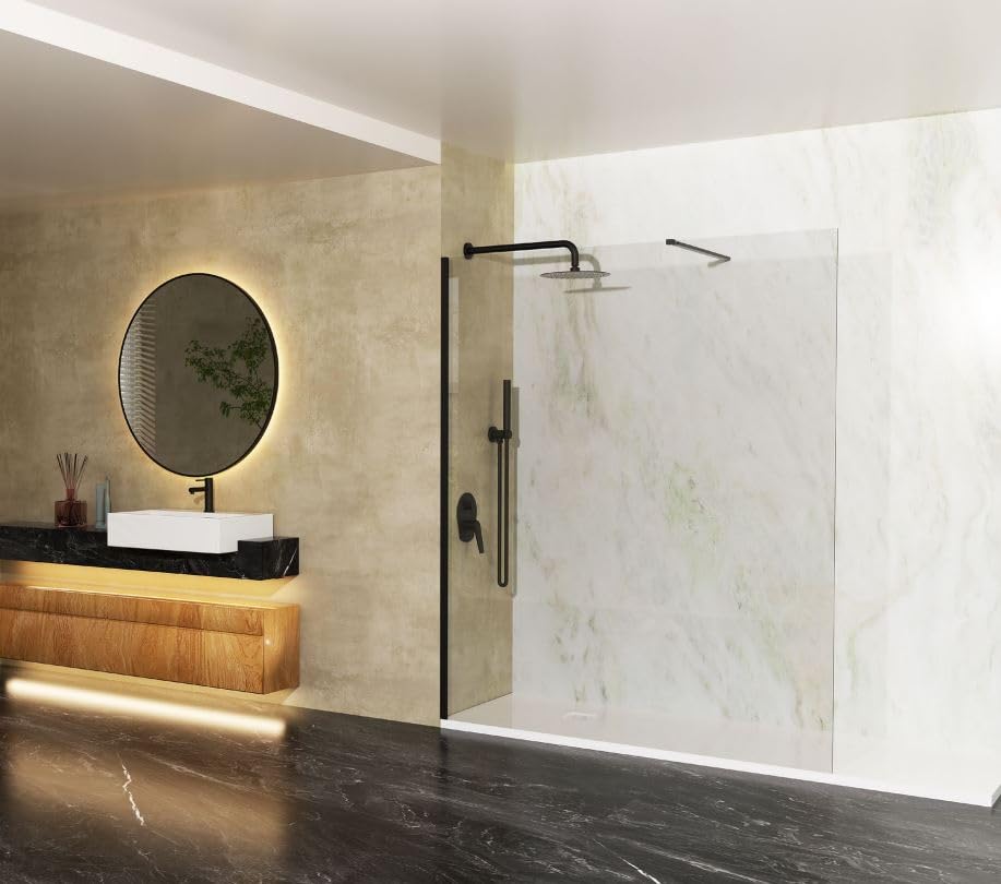 Vidrio templado panel ducha Imex 50 cm