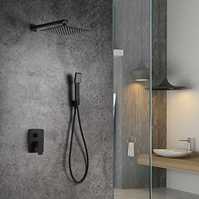 Conjunto ducha monomando IMEX Dublín GPE006 NG negro mate