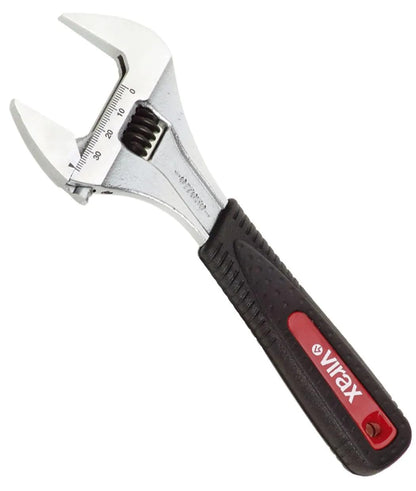 VIRAX clés à molette à ouverture extra large à mors fin L. 215 mm 8"-10"-12" - Clé de serrage
