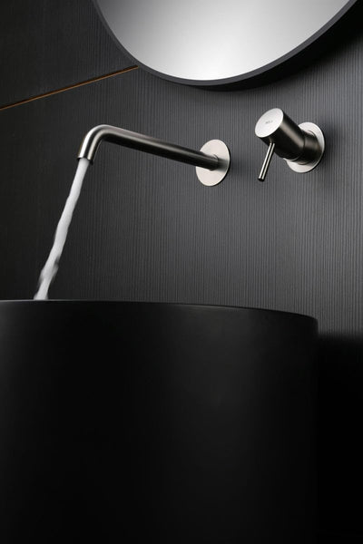 Grifo Lavabo Empotrado IMEX Monza GLM039/NQ Níquel Cepillado