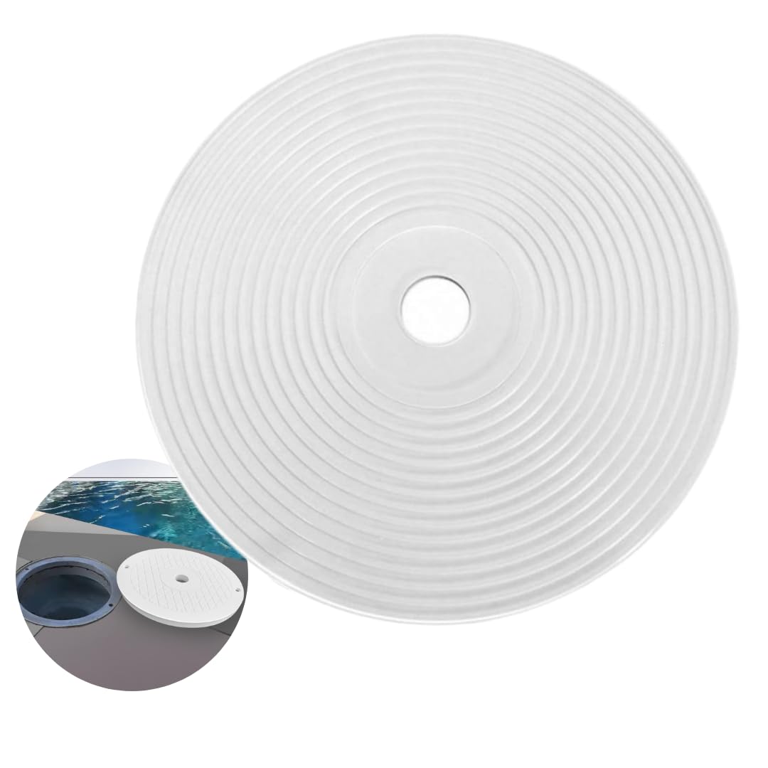 Galyon - Tapa Circular Skimmer Piscina - Color Blanco - 21,4 x 18,6 x 2cm - Accesorios para Piscina - Universal - Cubierta Superior de Skimmer