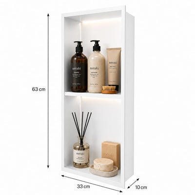 Hornacina Ducha MEDIMEX Marshall HOR006 Blanco Mate 33x63