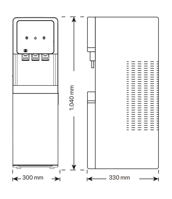 Fuente de Agua por Ósmosis Inversa 5 Etapas | Agua Fría y Natural o Caliente