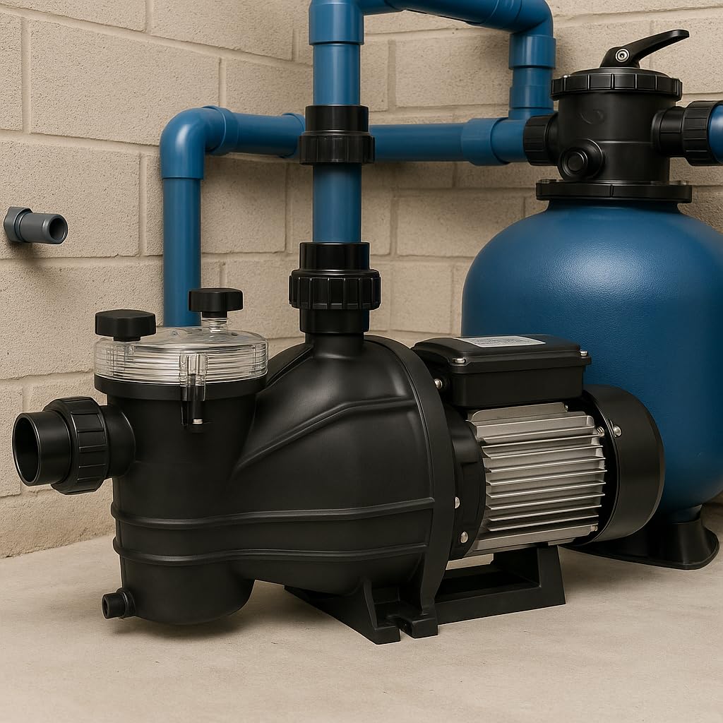 Bomba de Piscina Hidro Water MCB+ 1 CV | Autoaspirante, Silenciosa y Bajo Consumo