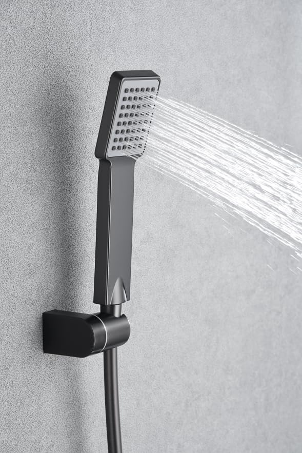 Kit de Ducha Monomando IMEX PISA BDP048-5BGM Black Gun Metal