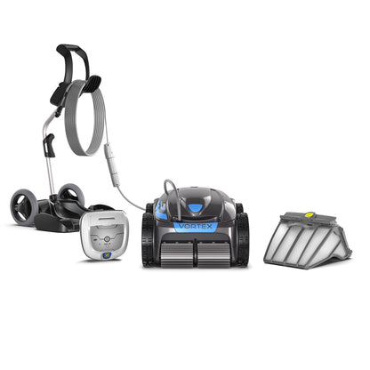 Zodiac Vortex 4WD OV 5300 SW | Robot Limpiafondos para Piscinas hasta 12x6 m, Limpia Suelo, Paredes y Línea de Agua